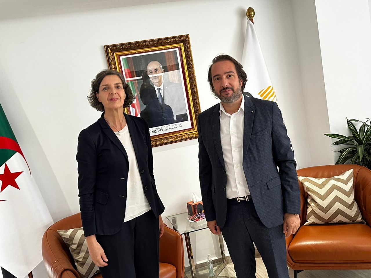 Rencontre entre Madame Monika Erath directrice de la chambre de commerce Algéro-Allemande et Kamel Moula