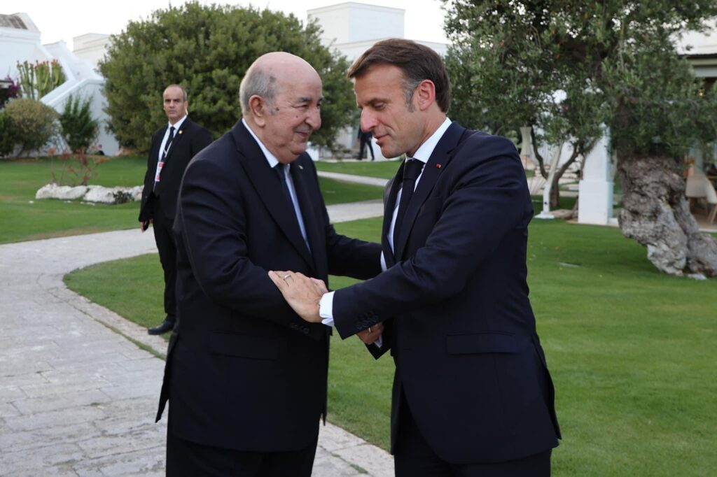 Macron rencontre tebboune
